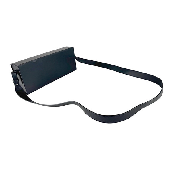 FENDI Black Leather Shoulder Bag